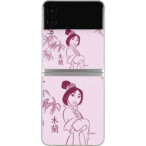 Disney Mulan Character Art Galaxy Z Flip3 5G Skin