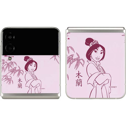 Disney Mulan Character Art Galaxy Z Flip3 5G Skin