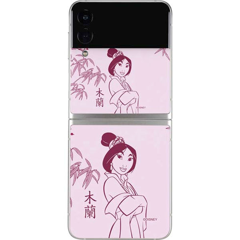 Disney Mulan Character Art Galaxy Z Flip4 5G Skin