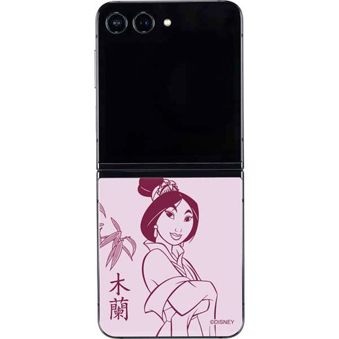 Disney Mulan Character Art Galaxy Z Flip5 5G Skin