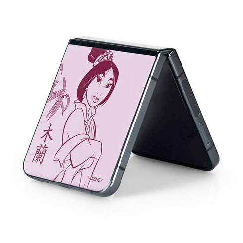 Disney Mulan Character Art Galaxy Z Flip5 5G Skin
