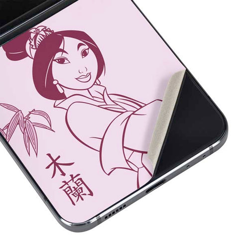 Disney Mulan Character Art Galaxy Z Flip5 5G Skin