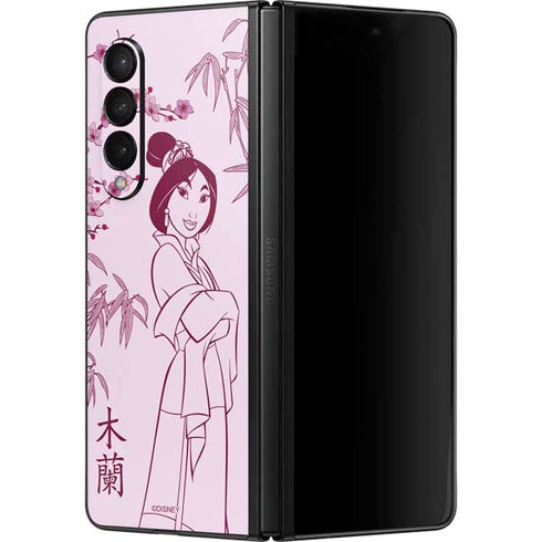 Disney Mulan Character Art Galaxy Z Fold3 5G Skin