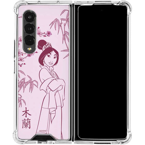 Disney Mulan Character Art Galaxy Z Fold4 5G Clear Case