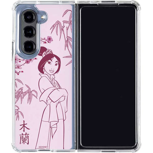 Disney Mulan Character Art Galaxy Z Fold5 5G Clear Case