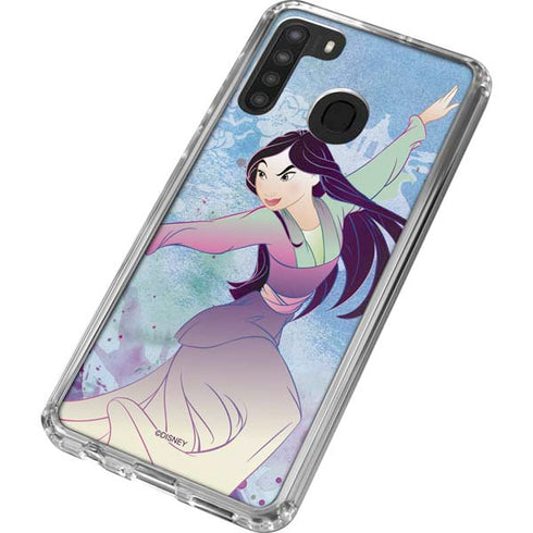 Disney Mulan In Training Galaxy A21 Clear Case