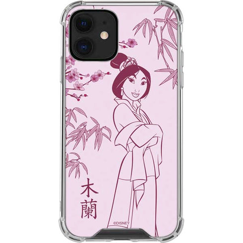 Disney Mulan Character Art iPhone 12 Mini Clear Case