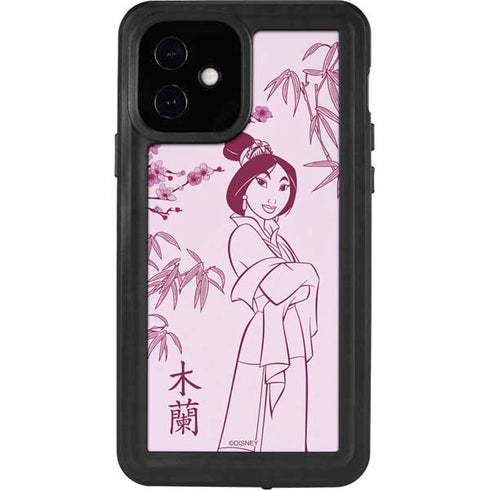 Disney Mulan Character Art iPhone 12 Waterproof Case