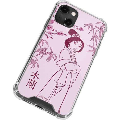 Disney Mulan Character Art iPhone 14 Plus Clear Case