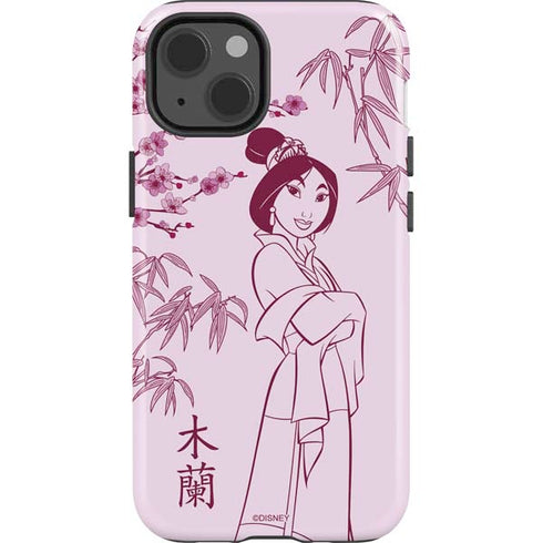 Disney Mulan Character Art iPhone 15 Impact Case