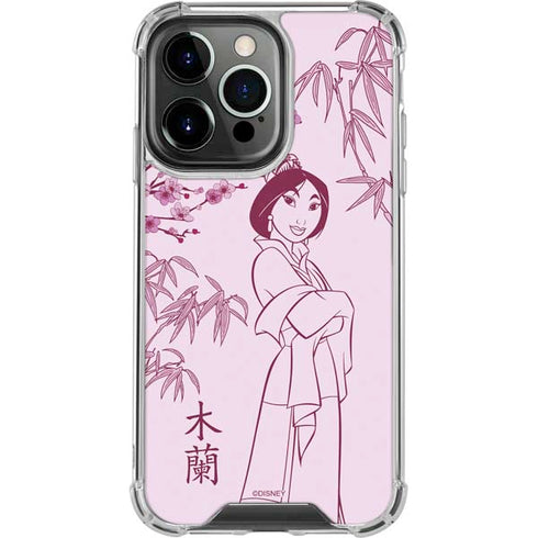 Disney Mulan Character Art iPhone 15 Pro Clear Case