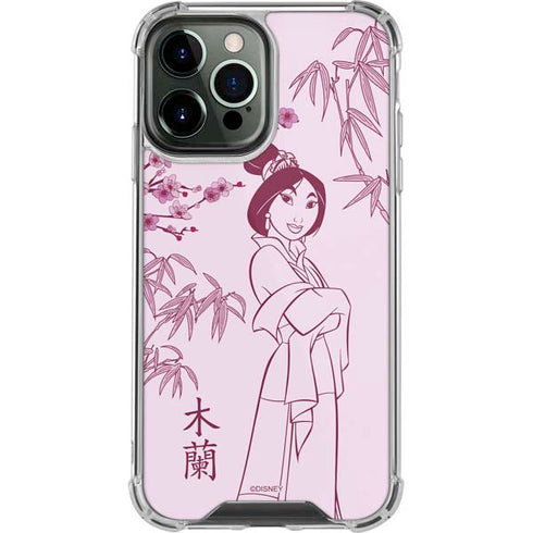 Disney Mulan Character Art iPhone 14 Pro Max Clear Case