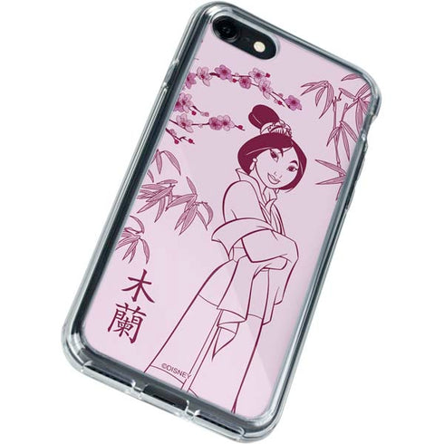 Disney Mulan Character Art iPhone SE (2nd & 3rd Gen) Clear Case