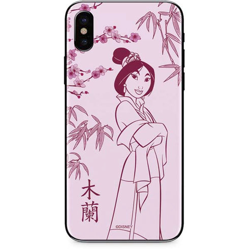 Disney Mulan Character Art iPhone X Skin