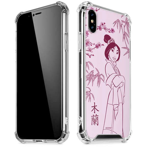 Disney Mulan Character Art iPhone XS Max Clear Case