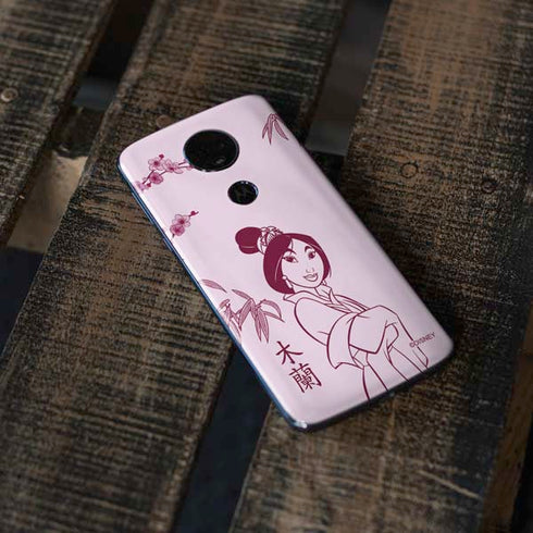 Disney Mulan Character Art Moto E5 Plus Skin