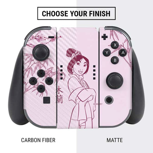 Disney Mulan Character Art Nintendo Switch Bundle Skin