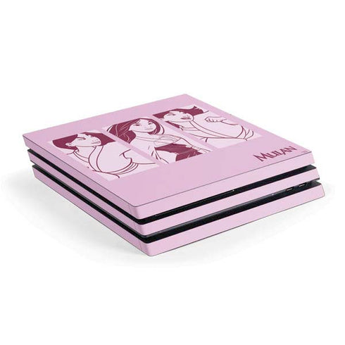 Disney Mulan Personalities PS4 Pro Console Skin