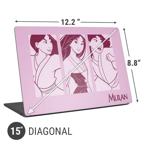 Disney Mulan Personalities Universal Laptop 15in (12.2 x 8.8in) Skin