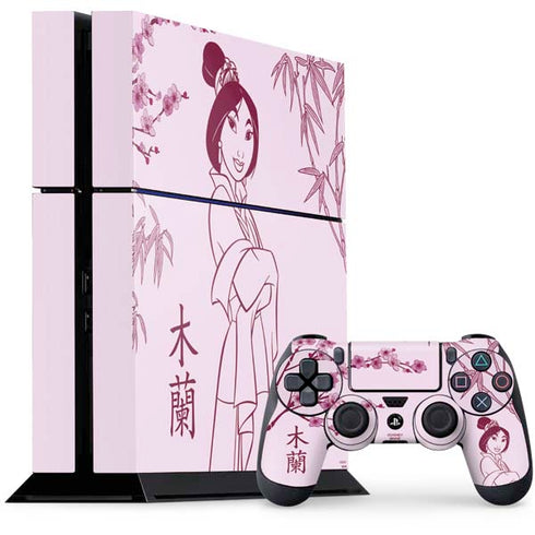Disney Mulan Character Art PS4 Console and Controller Bundle Skin