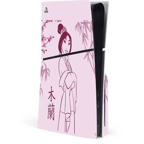 Disney Mulan Character Art PS5 Slim Disk Console Skin