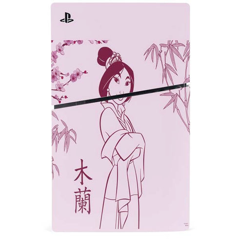 Disney Mulan Character Art PS5 Slim Disk Console Skin