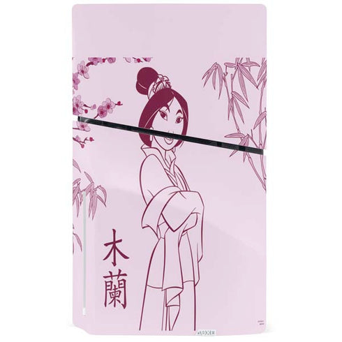 Disney Mulan Character Art PS5 Slim Disk Console Skin