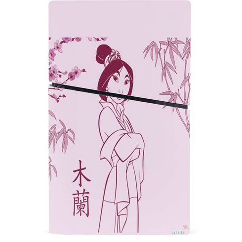 Disney Mulan Character Art PS5 Slim Digital Edition Bundle Skin