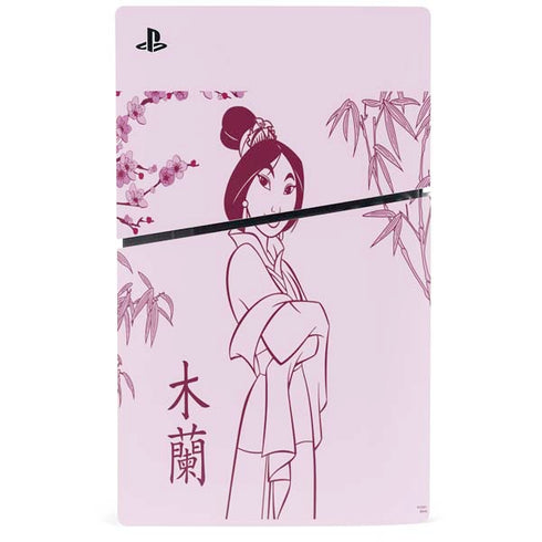 Disney Mulan Character Art PS5 Slim Digital Edition Console Skin