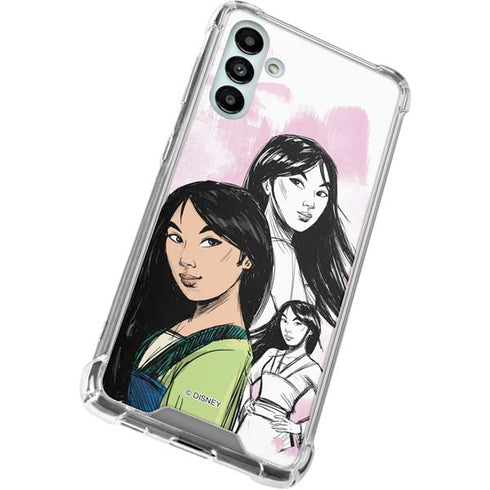 Disney Princess Mulan Sketch Galaxy A13 5G Clear Case