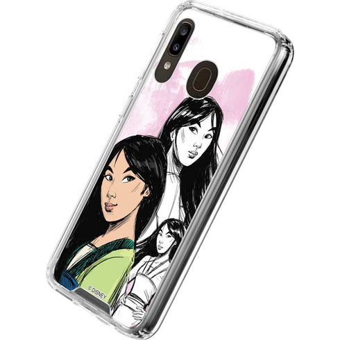 Disney Princess Mulan Sketch Galaxy A30 Clear Case