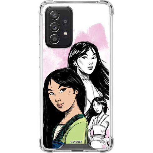 Disney Princess Mulan Sketch Galaxy A52 5G Clear Case