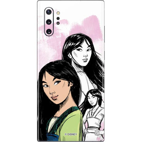 Disney Princess Mulan Sketch Galaxy Note 10 Plus Skin