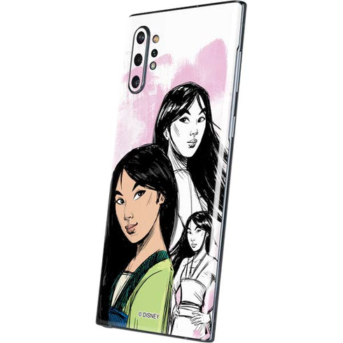 Disney Princess Mulan Sketch Galaxy Note 10 Plus Skin