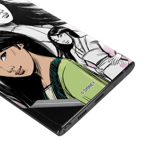 Disney Princess Mulan Sketch Galaxy Note 10 Plus Skin