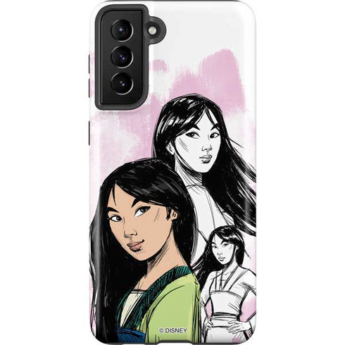 Disney Princess Mulan Sketch Galaxy S21 Plus 5G Pro Case