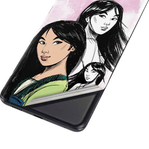 Disney Princess Mulan Sketch Galaxy S21 Plus 5G Skin