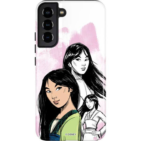 Disney Princess Mulan Sketch Galaxy S22 Plus Pro Case