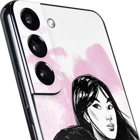 Disney Princess Mulan Sketch Galaxy S22 Plus Skin