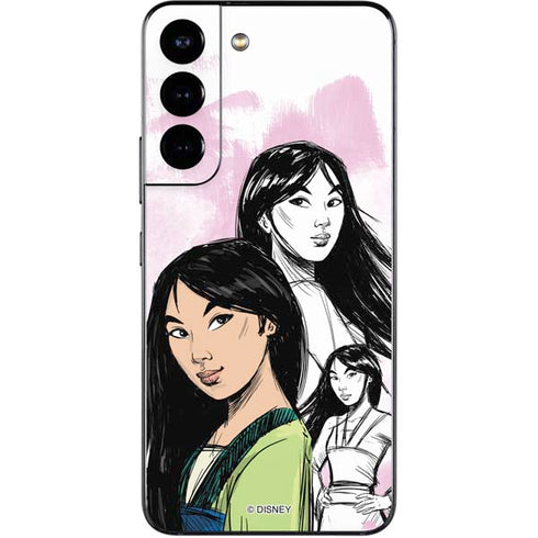 Disney Princess Mulan Sketch Galaxy S22 Skin