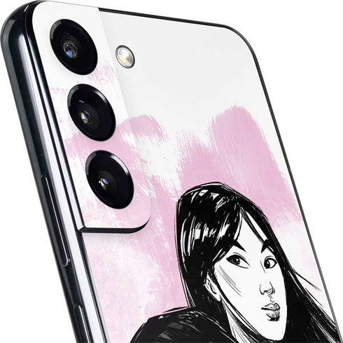 Disney Princess Mulan Sketch Galaxy S22 Skin