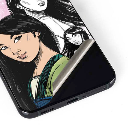 Disney Princess Mulan Sketch Galaxy S22 Skin