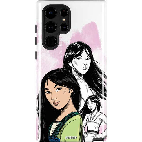 Disney Princess Mulan Sketch Galaxy S22 Ultra Pro Case