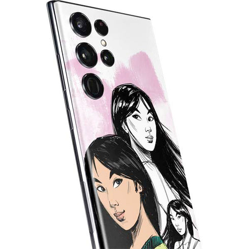 Disney Princess Mulan Sketch Galaxy S22 Ultra Skin