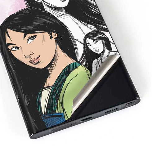 Disney Princess Mulan Sketch Galaxy S22 Ultra Skin