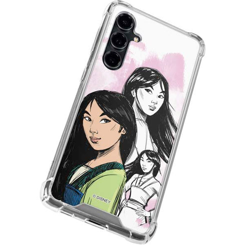 Disney Princess Mulan Sketch Galaxy S23 FE Clear Case
