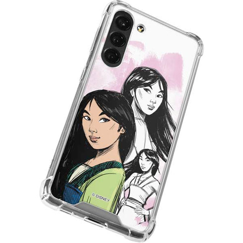 Disney Princess Mulan Sketch Galaxy S23 Plus Clear Case