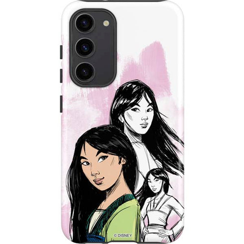 Disney Princess Mulan Sketch Galaxy S23 Plus Pro Case