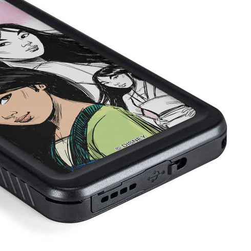Disney Princess Mulan Sketch Galaxy S23 Plus Waterproof Case