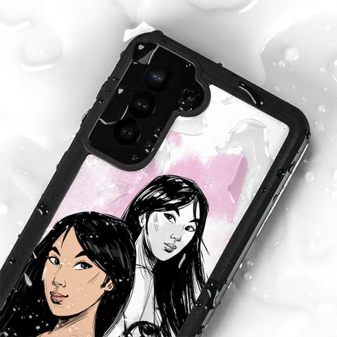 Disney Princess Mulan Sketch Galaxy S23 Plus Waterproof Case